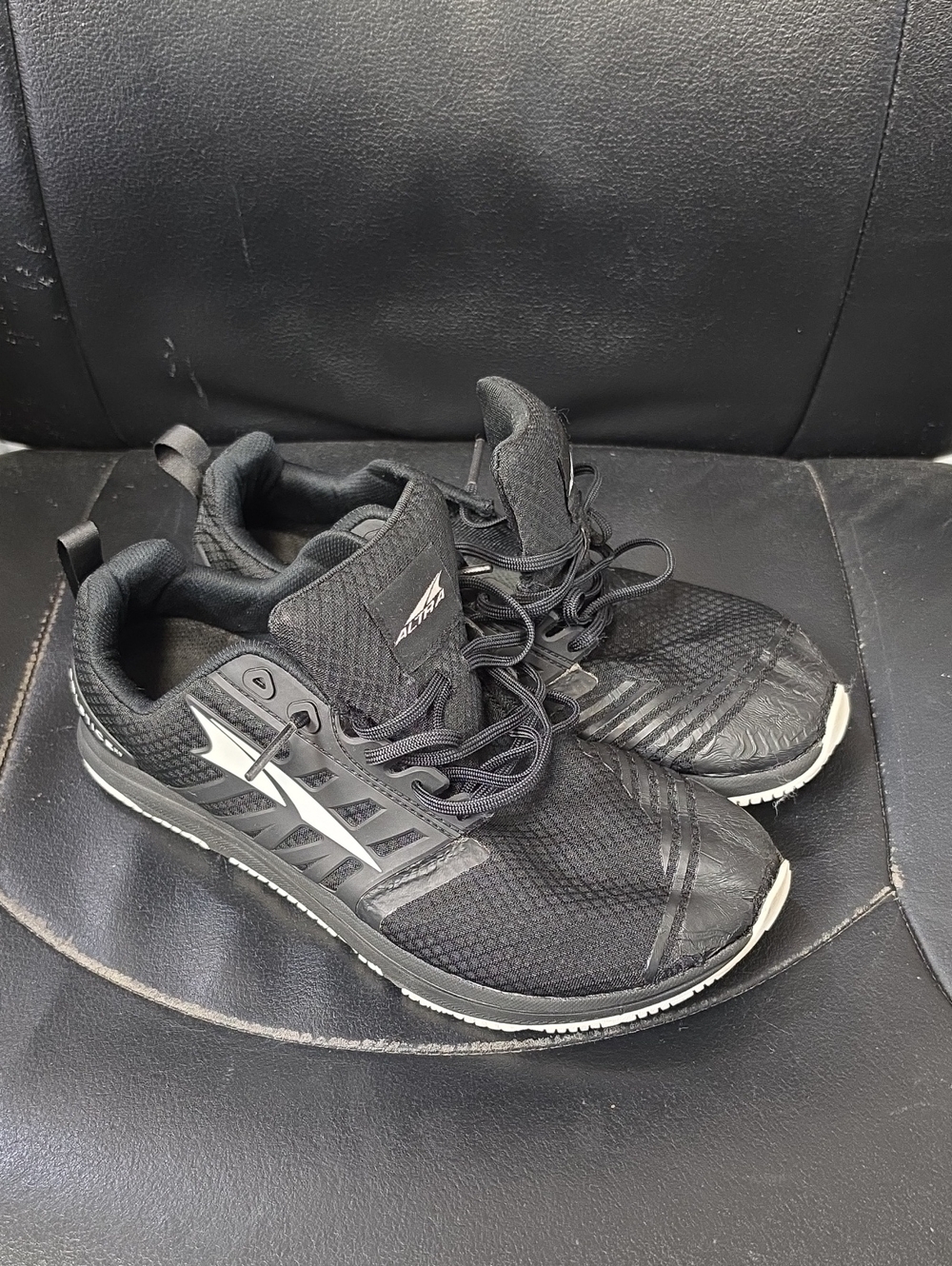 Altra Men's Black Athletic Running Sneakers with White Accent